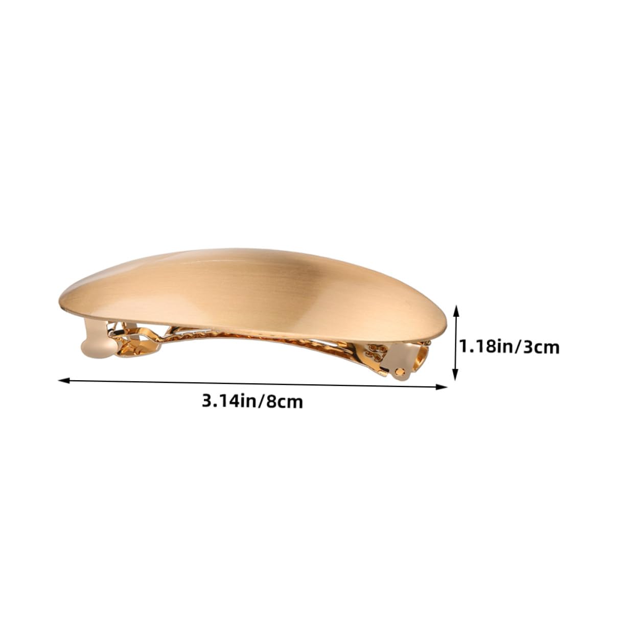 6 Piezas Clips Franceses Ovalados de Metal para Mujer Pinzas Elegantes para Cabello Grueso y Fino Accesorios Versátiles para Eventos Formales y Diario Diseño Chic Parisino y Plata