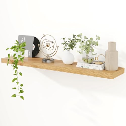 Feihorrm Schweberegale für die Wand, 120 cm Eiche, schwebende Regale, 23,5...