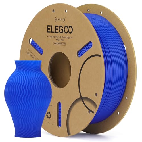 Image of ELEGOO RFID PLA 3D Printer Filament 1.75mm Dark Blue 1KG