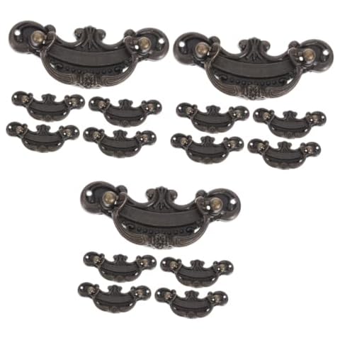 SEWOART 15 Pcs Black Cabinet Handles Cover