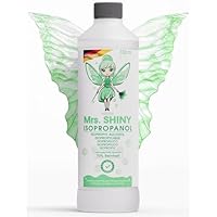 Mrs. SHINY ISOPROPANOL 70% – Reinigungsalkohol Isopropanol – Reiniger für Haushalt, Industrie, Elektronik – Entfettungs + Lösungsmittel – rückstandsfrei – Isopropylalkohol 1x 750ml