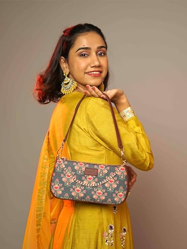 Image of ZOUK Baguette Bag | Crossbody Bags for Women | Women's Handbags | Stylish Sling Bag for Woman | Vegan Leather Evening Bag | Travel & Office Use | Purse and Wallet