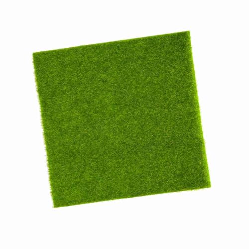 CHICIRIS Decorazione per Acquario con Paesaggio per Prato Erboso in Artificiale, Materiale Plastico Sintetico Ecologico, 2 Dimensioni (15 * 15 cm)
