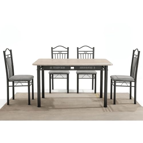 طقم طاولة طعام مع 4 كراسي AAA_P_T401 بيج