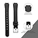 MEFEO Compatible with Fitbit Inspire Bands/Inspire HR Band, Genuine Leather Slim Soft Strap Wristbands Accessories Replacement for Fitbit Inspire Fitness Tracker (Black, Small (5.8