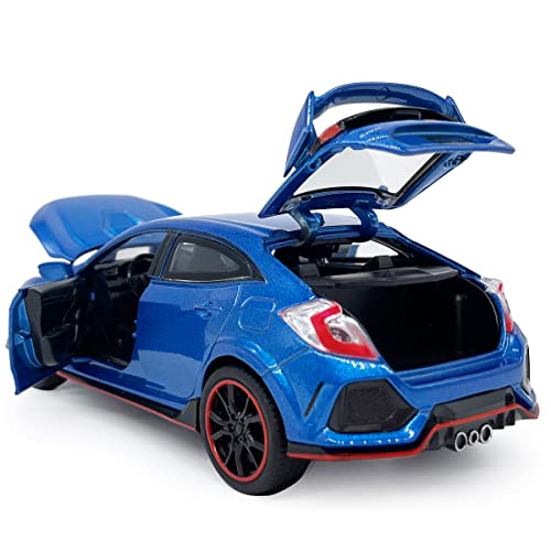Vehículo a escala 1:32 modelo Civic Type R azul miniatura 4