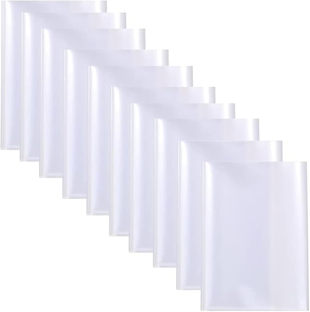 10 Pcs Clear Exercise Book Covers Transparent Book Covers Thicken Plastic Book Protectors for School Home Office (A5)