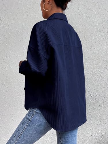 Image of GRECIILOOKS Women Poly Lycra Standard Length Oversized Jacket Korean Style Casual Outerwear | Streetwear Party Jacket with Trendy Loose Fit Casual Shirt