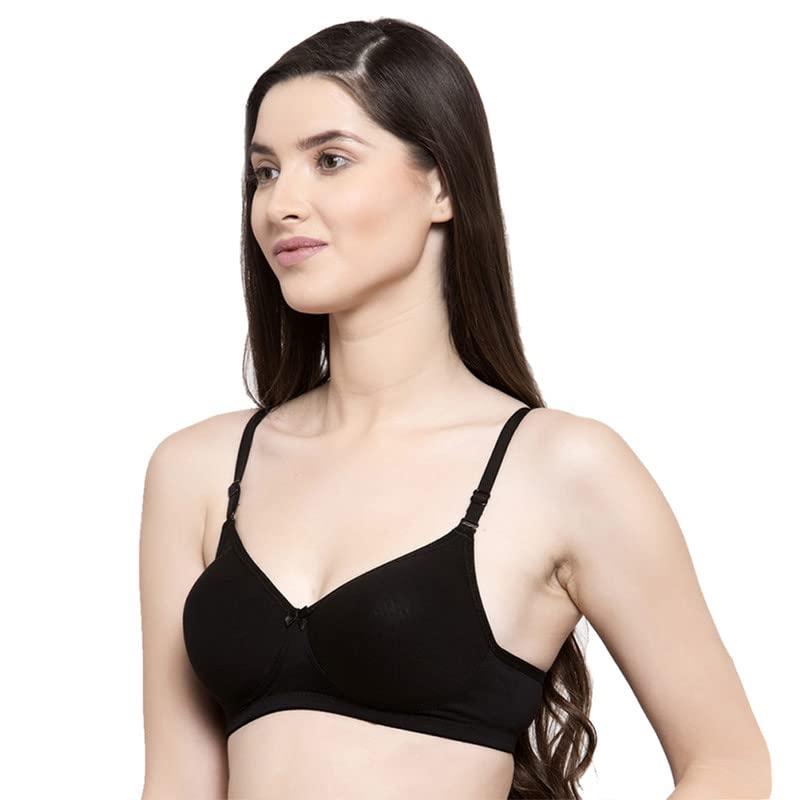Image of Groversons Paris Beauty Women's Padded, Non-Wired, Seamless T-Shirt Bra (BR184)