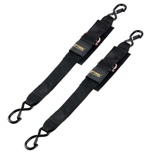 Bootsspanngurte für Anhänger, 2 Stück, verstellbare Bootsgurte für Anhänger, Marine, Jetski, Ponton, 0,7 kg Bruchfestigkeit (5,1 cm x 0,6 m)
