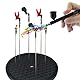 ABEST 7.5Drehbarer Schwerlast-Halter rund mit 10 Stück Krokodilklemmen Sticks Hobby Modeling DIY Card Photo Memo
