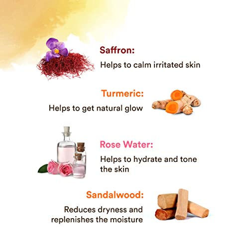 Image of WOW Skin Science Ubtan Body Lotion- All skin type - Anti-Tanning & Smoothening Care with Saffron Extract, Sandalwood Oil - 400mL