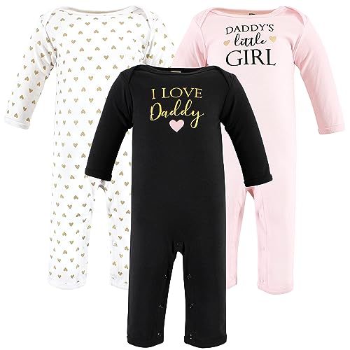 Image of Hudson Baby baby-girls Cotton Coveralls
