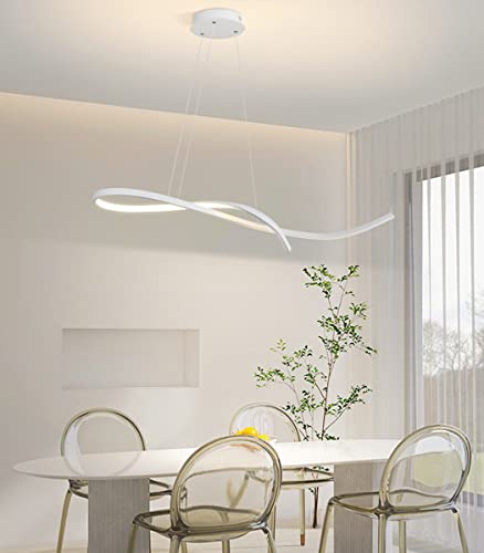 Office chandelier suspendu LED linéaire moderne pour espace de travail - 6