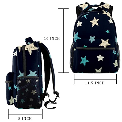 Sac à dos de voyage étoiles bleu/gris pour ne plus manquer de place - 2