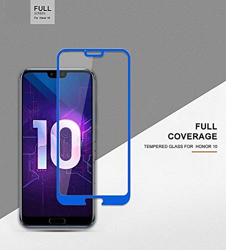 Image of Screen Protector for Huawei Honor 10 (Blue) Tempered Glass Edge-to-Edge 6D Screen Guard With Installation Kit