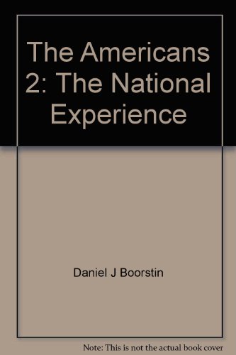 The Americans 2: The National Experience 0140210792 Book Cover