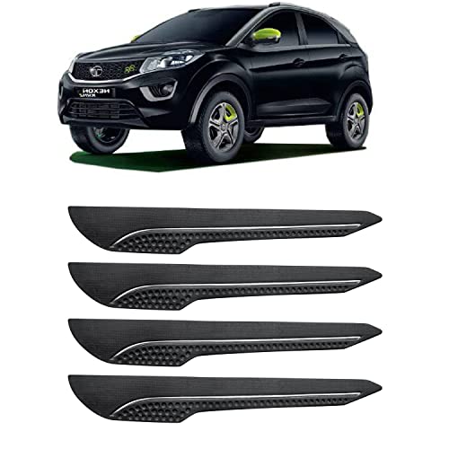 Image of AOSIS-Car Bumper Protector /Bumper Guard for Tata Nexon Kraz with Single Chrome Stripe (4-Pcs)