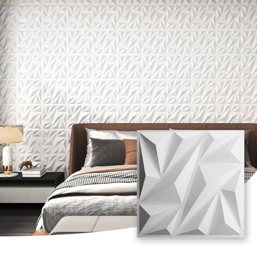Nitte 33pcs 3D Wall Panels for Interior Wall Decor, PVC