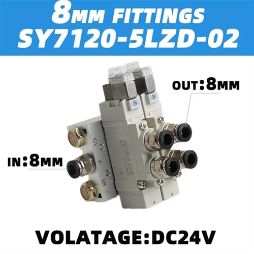 Distributeur pneumatique et électrovanne combinée SY7120 à commande électronique - 3