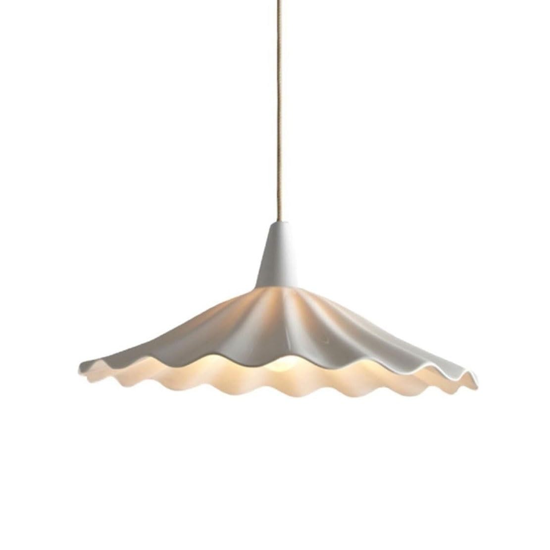 Suspension moderne nordique céramique blanche luminaire de plafond réglable E27