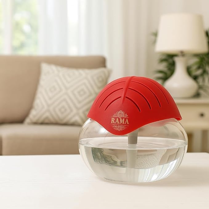 Image of Portable 3-in-1 Air Purifier, Aroma Diffuser & Air Humidifier with 1.5L Water Tank - Electric Revitalizer for Fresh Air & Fragrance at Home, Office, Bedroom & Spa (Red)