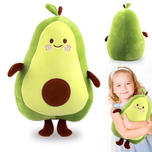 Binggunyo Bingunyo 35cm/45cm Muñeca de Peluche de Aguacate, Almohada rellena de Aguacate, simulación Aguacate Peluche, Adecuada para niños, niñas, niños y Regalos cálidos de Vacaciones (45cm)