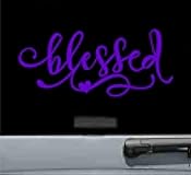 JS Artworks Blessed Heart Vinyl Decal Sticker Purple