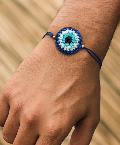 Image of Handmade Crochet Rakhis for Brothers - 100% Pure Cotton /Wool