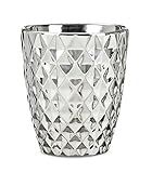 Scheurich Orchideengefäß Orchideentopf, Blumentopf für Orchideen Mirror Silber, H 14 cm D 12 cm
