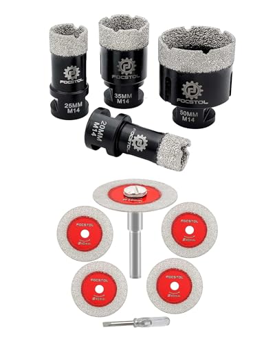 Foret Diamant Carrelage Kit FOCSTOL pour Percer sans Fissurer