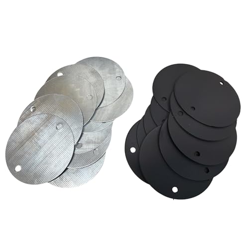 Image of 68mm Galvanised Steel Conduit Box Lid & Gasket Sets - Pack of 10