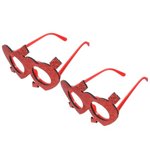 Accessoire photo cœur YARNOW pack de 2 lunettes légères pour couple