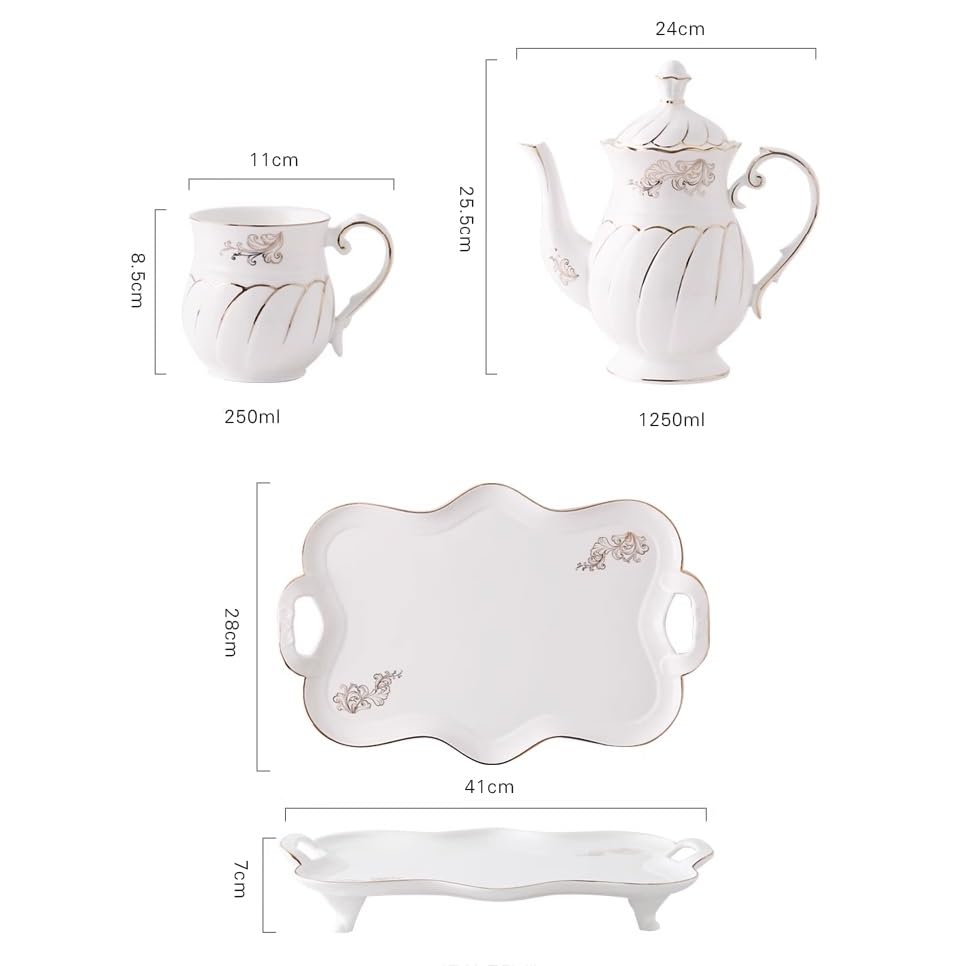 Jarra con Tapa Juego de tazas agua fría cerámica familiar Jarra para té helado