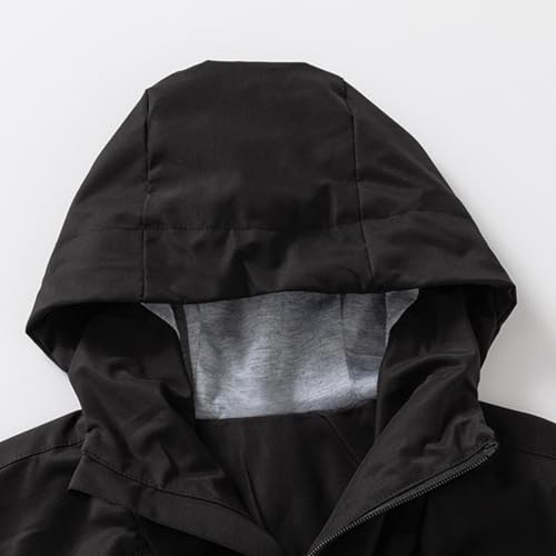 Boys Girls Rain Jacket Waterproof Zipper Windbreaker Coat Toddler Kids Lightweight Windproof RainCoat with Pockets3