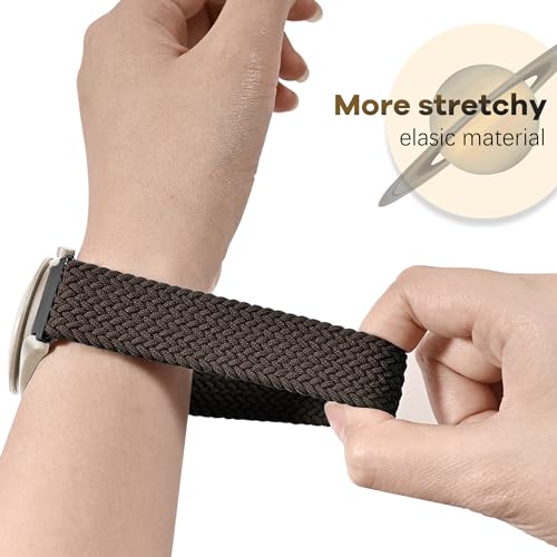 Braided Bands for Moonswatch Watch,20mm Stretchy Nylon Band,Compatible with Omega X Swatch Moonswatch Speedmaster 20mm Watch,Swatch Omega Moonswatch Speedmaster Watch Replacement Strap for
