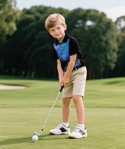 SECOOD Boys Short Sleeve Pique Polo Shirts Summer Casual Uniform Sport Tops for 6-16 Years2