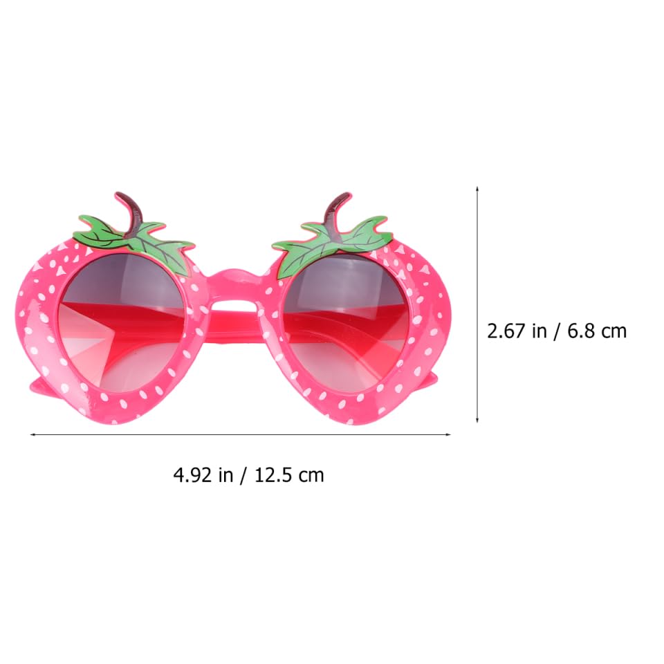 Didiseaon Strawberry Glasses - Unique Plastic Party Glasses for Festivals Dance Events and Celebrations - Stylish Red Eyewear for Fun and Flair4