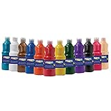 Prang® Ready-to-Use Tempera Paint, 16 Oz, Assorted Colors, Pack of 12
