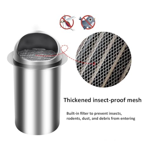 Bouchon d'aération résistant aux intempéries en acier inoxydable durable pour façade