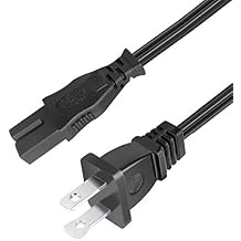 8.2ft Power Cord Replacement for Bernina Sewing Machine 120 125 130 230PE 440QE 2500DCET 650 170 180 190 200 200E 220 230 530 640 H70 Deco 500 600 650 AC 2 Prong Power Cord Cable