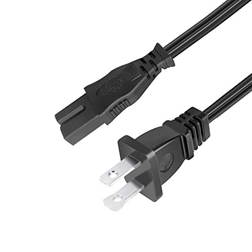 8.2ft Power Cord Replacement for Bernina Sewing Machine 120 125 130 230PE 440QE 2500DCET 650 170 180 190 200 200E 220 230 530 640 H70 Deco 500 600 650 AC 2 Prong Power Cord Cable