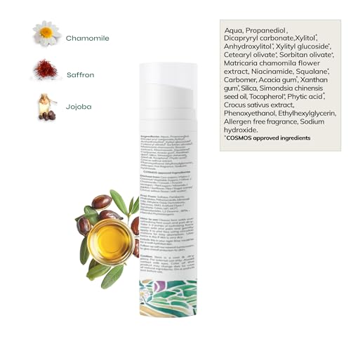 Image of Tikitoro Kids Hydrating Face Cream with Saffron, Chamomile & Jojoba Oil | Lightweight Face Moisturizer for All Skin Types | Non-Comedogenic | (Age: 4+) (50grams x 2)