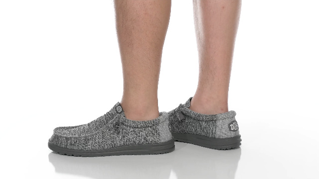 Amazon.com: HEYDUDE Wally Sport Knit Black/White Size 8 