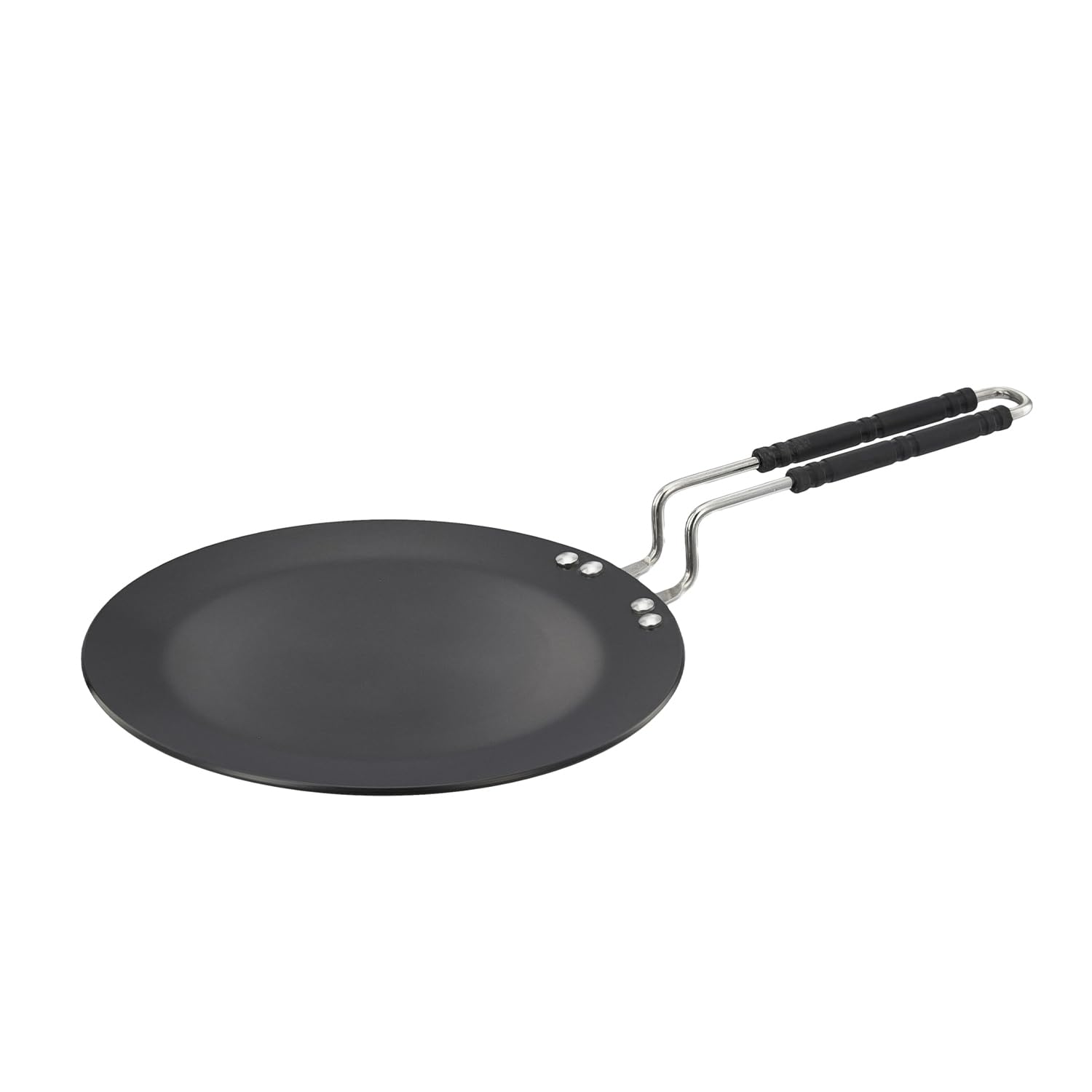 Amazon Brand - Solimo Hard Anodized Roti/Chapati Tawa 25 cm | 4mm Thick Base for Even Heating | Induction & Gas Compatible | Cool Touch Handle| ISI Mark& BIS Certified | Scratch-Resistant | Black-image-39