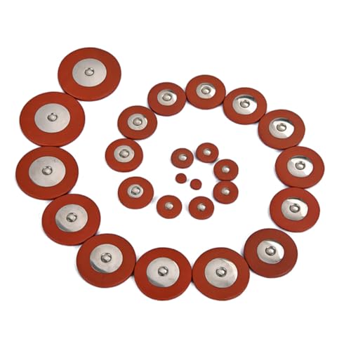 Coussinets de remplacement cuir marron pour saxophone ténor Toyvian de haute précision