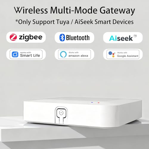 Image of Tuya ZigBee 3.0 Hub /Wireless Gateway (Only 2.4Ghz), Zigbee Smart Home Bridge Remote Controller,Only Work with Tuya ZigBee Smart Device, White