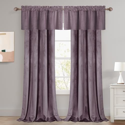 Cortinas de cocina tipo cenefas de lavanda, cortinas cortas para ventanas de salón y cuarto 5
