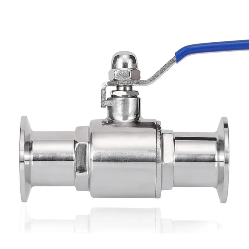 Válvula de bola sanitaria de 2 vías con férula de triple abrazadera y paso esférico de 38mm 3