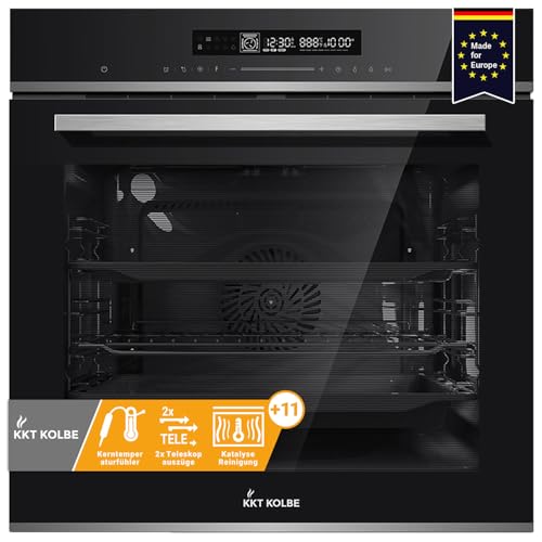 Migliori Forni ad Incasso KKT KOLBE Forno da incasso 60 cm 72 L, 2,9 kW, autopulizia catalitica, funzione pizza, grill, aria ventilata, timer automatico, EB8017ED